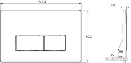 Панель смыва Azario AZ-8200-0090/AZ-P58-0130