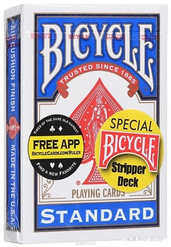 Карточная игра Bicycle Stripper Deck 1014830 (красный/голубой)