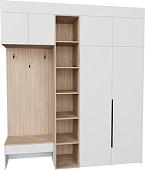 Стенка Рэйгрупп Рэй P245-B6-2-EBE В6-2 (дуб элисон/белый премиум)