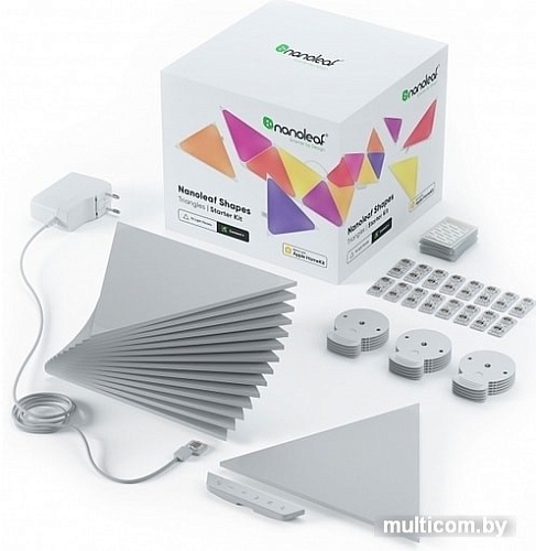 Светодиодная панель Nanoleaf Shapes Triangles Starter NL47-6002TW-15PK
