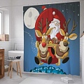 Шторка-занавеска для ванны JoyArty Волшебные сани sc_78661