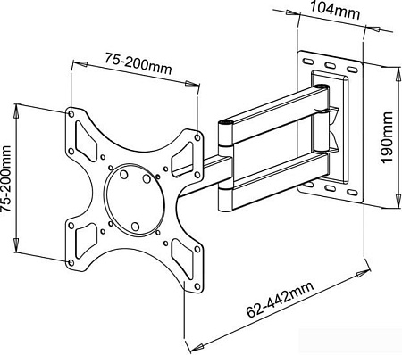 Кронштейн SBOX LCD-2903