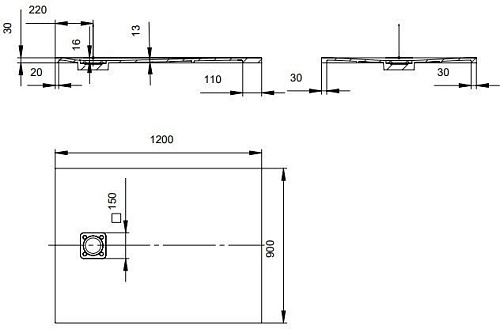 Душевая кабина Salini Capri Oasi 120322M