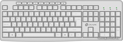 Клавиатура Oklick K225W (белый)