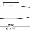 Люстра-тарелка Ideal Lux Glory PL3 D50