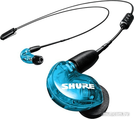 Наушники Shure SE215SPE-B+BT2-EFS