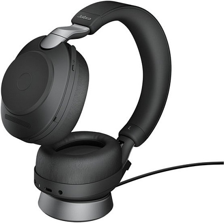 Наушники Jabra Evolve2 85 USB-A UC (черный, с зарядной базой)