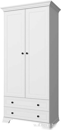 Шкаф распашной Anrex Tiffany 2DG2S (белый)
