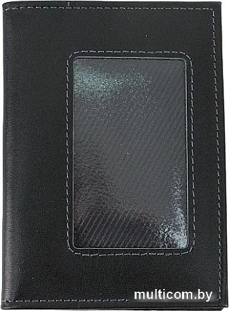 Обложка на документы Poshete 604-119NPK-BGN (черный)