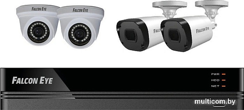 Гибридный видеорегистратор Falcon Eye FE-104MHD KIT Офис SMART