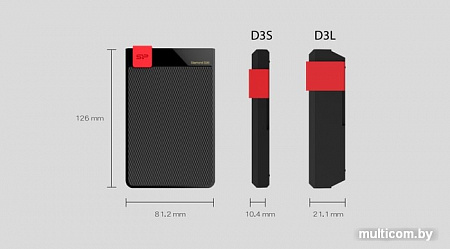 Внешний жесткий диск Silicon-Power Diamond D30 2TB SP020TBPHDD3LS3K
