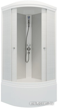 Душевая кабина Triton Стандарт Б3 90x90 (белый лен)