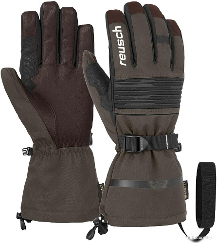 Горнолыжные перчатки Reusch Isidro Gtx Burnt 4901319-5499 (р-р 9.5, Olive/Dark Brown)