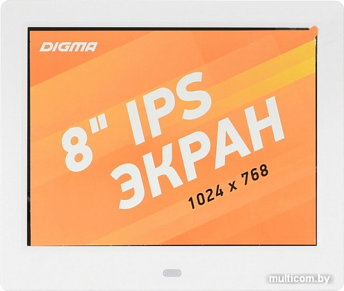 Цифровая фоторамка Digma PF-843 (белый)