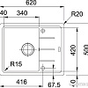 Кухонная мойка Franke BFG 611С (оникс)