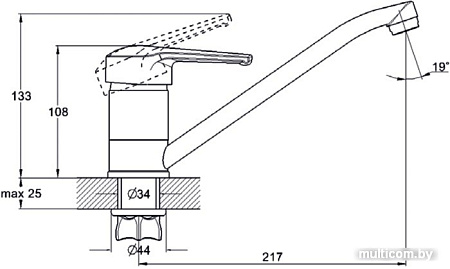 Смеситель Solone SIT4-A182