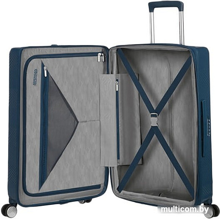 Чемодан-спиннер American Tourister Flylife Petrol Blue 67 см