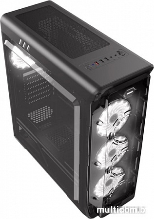 Корпус GameMax StarLight (черный, белая подстветка)