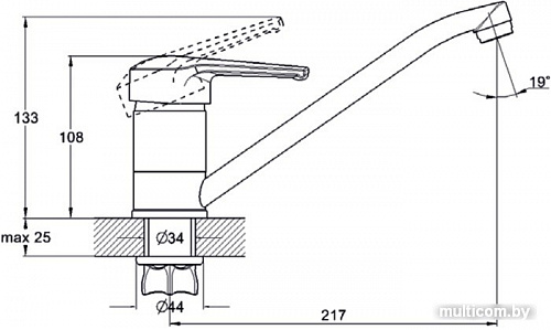 Смеситель Solone SIT4-A182