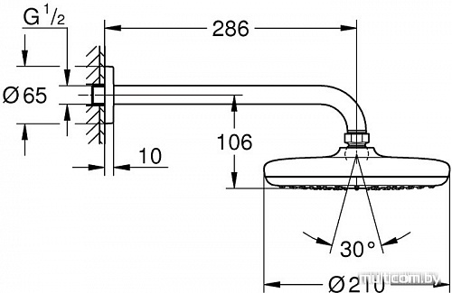 Верхний душ Grohe Tempesta 210 26411000