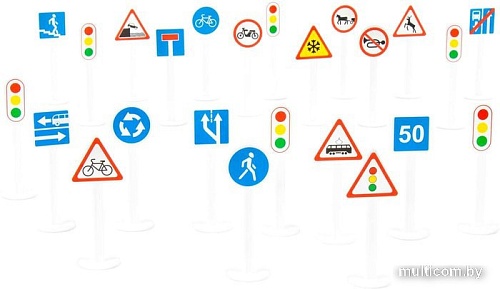 Развивающая игрушка Полесье Дорожные знаки 64219