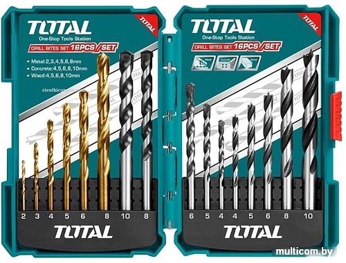 Набор оснастки Total TACSD6165 (16 предметов)