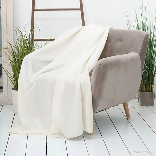 Плед Casa Conforte London Basic 130x170 6154723 (экрю)