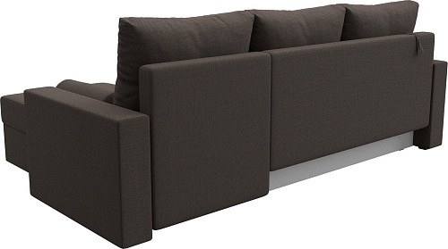 Угловой диван Лига диванов Верона Лайт правый 125976 (рогожка амур коричневый)