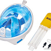 Маска для плавания Bradex SF 0370 (L, голубой)
