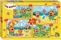 Набор пазлов Step Puzzle Три кота 4 в 1 92314 (114 эл)