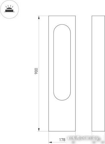 Фонарный столб Arlight LGD-MUSE-BOLL-H900-12W Warm3000 037523