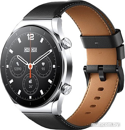 Умные часы Xiaomi Watch S1 (серебристый/черный, международная версия)