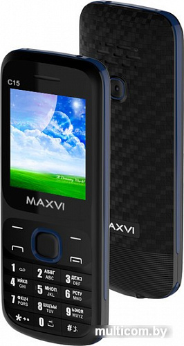 Мобильный телефон Maxvi C15 (синий)