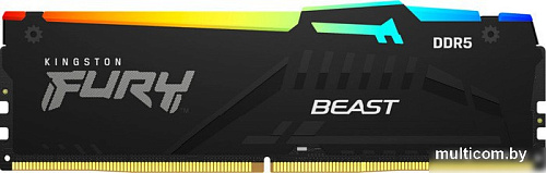 Оперативная память Kingston FURY Beast RGB 16ГБ DDR5 6400 МГц KF564C32BBA-16