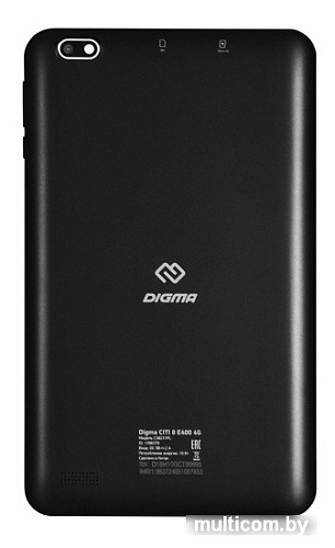Планшет Digma Citi 8 E400 4G (черный)