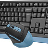 Офисный набор A4Tech Fstyler FGS1035Q (черный/синий)