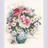 Набор для вышивания Риолис Пионы и шиповник № 1816