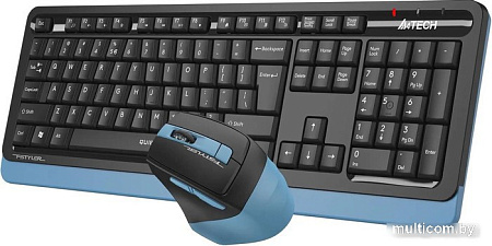 Офисный набор A4Tech Fstyler FGS1035Q (черный/синий)