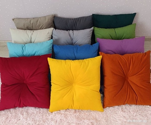 Декоративная подушка Sled Квадратная 40x40x12 (серый)