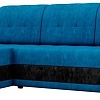 Угловой диван Mebelico Честер 61106 (левый, велюр, голубой/черный)