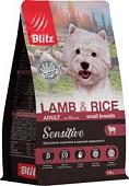 Сухой корм для собак Blitz Adult Small Lamb & Rice 1.8 кг