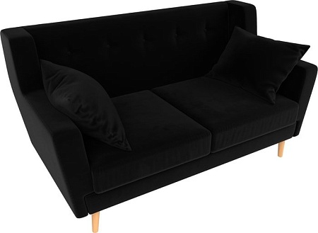 Диван Mebelico Брайтон 2 (велюр, черный)