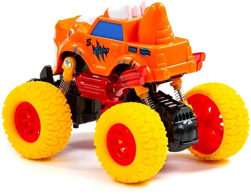Игрушечный транспорт Полесье Монстр Ралли-Раптор автомобиль 79794 (оранжевый/красный)