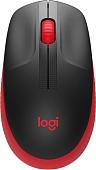 Мышь Logitech M190 (черный/красный)