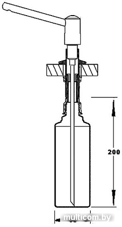 Дозатор для жидкого мыла McAlpine SOAP-JAD-CPB