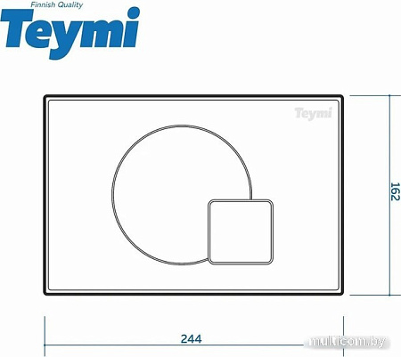 Панель смыва Teymi Ellie T70024WM (белый матовый)