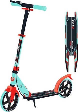 Самокат Ridex Rank (мятный/красный)