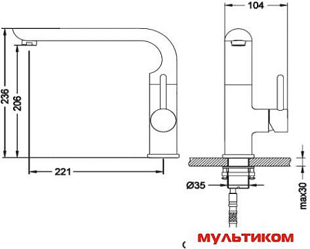 Смеситель Omoikiri Nanami [4994024]