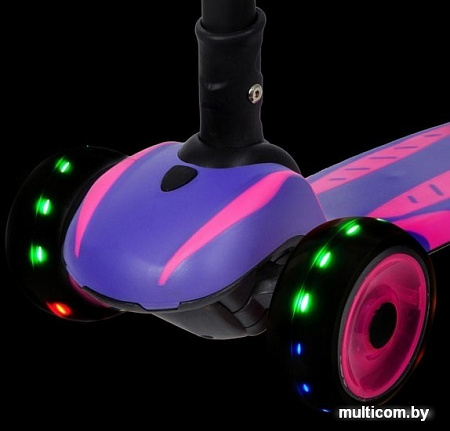 Самокат Novatrack Rainbow Car Girl Pro 120CGP.RAINBOW.VT20 (фиолетовый)