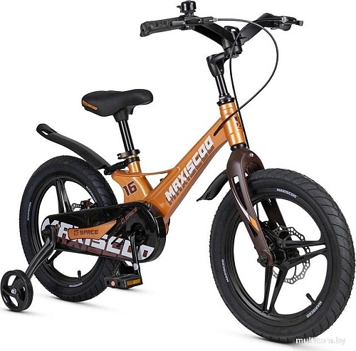 Детский велосипед Maxiscoo Space Deluxe 16 2025 MSC-S1644D (оранжевый топаз)